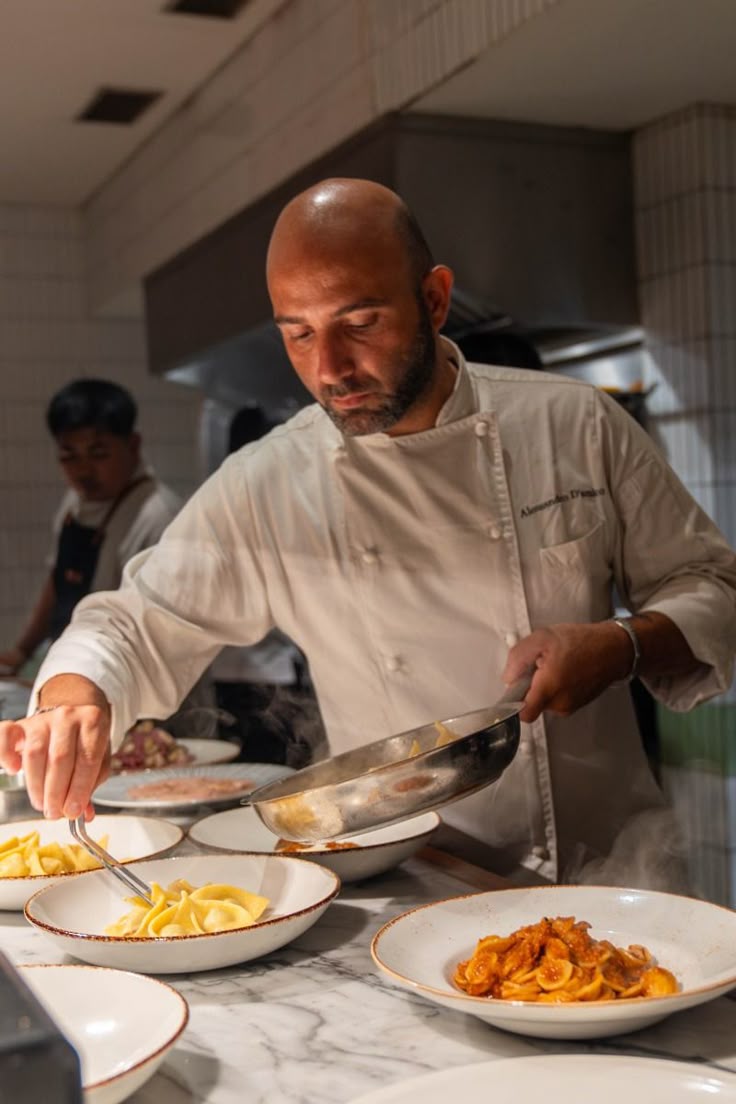 Smiling chef in a modern kitchen
